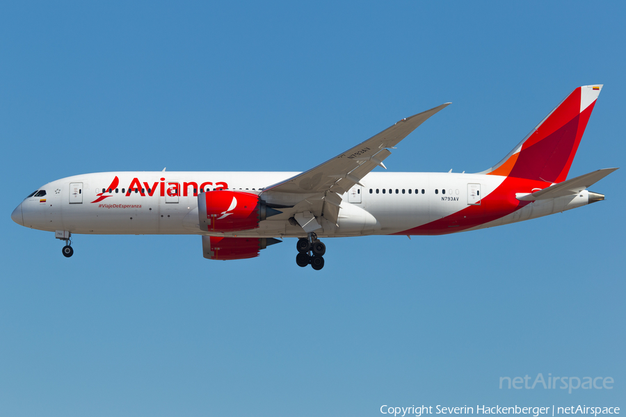 Avianca Boeing 787-8 Dreamliner (N793AV) | Photo 225814