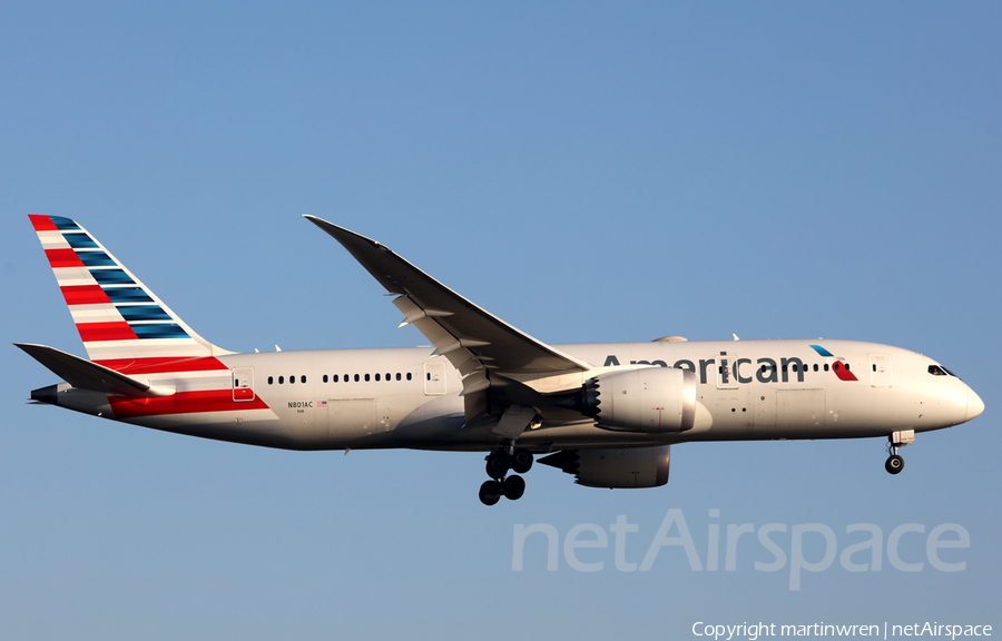 American Airlines Boeing 787-8 Dreamliner (N801AC) | Photo 297090