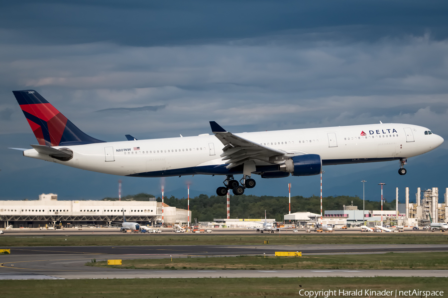 Delta Air Lines Airbus A330-323X (N801NW) | Photo 346096
