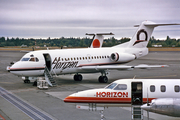 Horizon Air Fokker F28-1000 Fellowship (N801PH) at  Seattle/Tacoma - International, United States