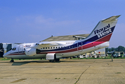 Royal West Airlines BAe Systems BAe-146-100A (N801RW) at  Lasham, United Kingdom