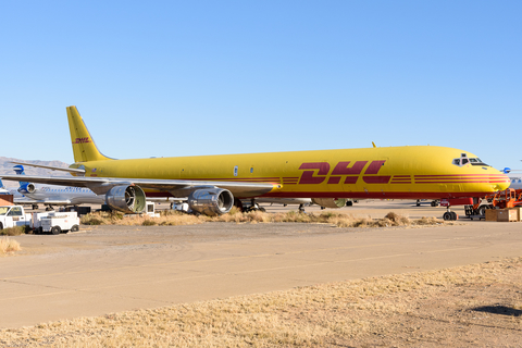 DHL (Astar Air Cargo) McDonnell Douglas DC-8-73(F) (N802DH) at  Kingman, United States