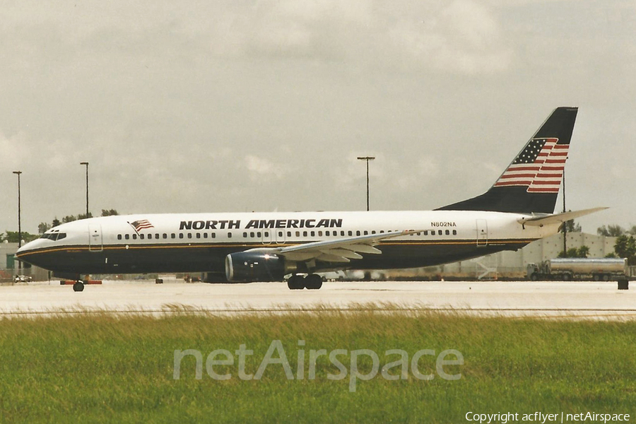 North American Airlines Boeing 737-86N (N802NA) | Photo 446018