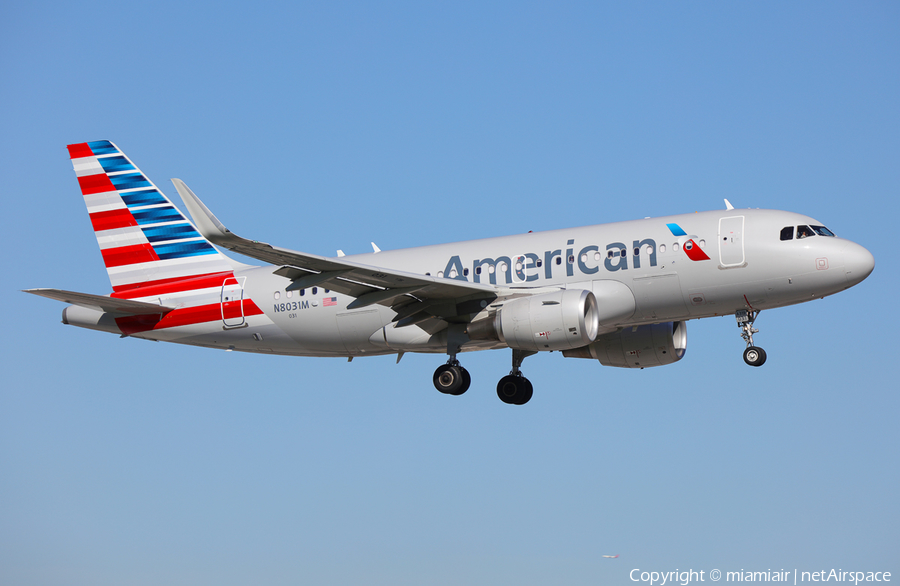 American Airlines Airbus A319-115 (N8031M) | Photo 95972