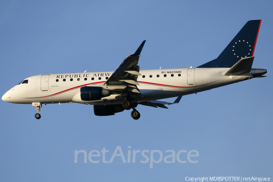 Republic Airlines Embraer ERJ-170SU (ERJ-170-100SU) (N805MD) | Photo 304964