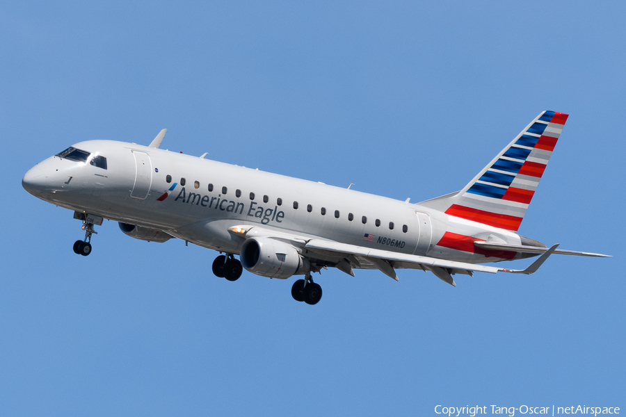 American Eagle (Republic Airlines) Embraer ERJ-170LR (ERJ-170-100LR) (N806MD) | Photo 541941