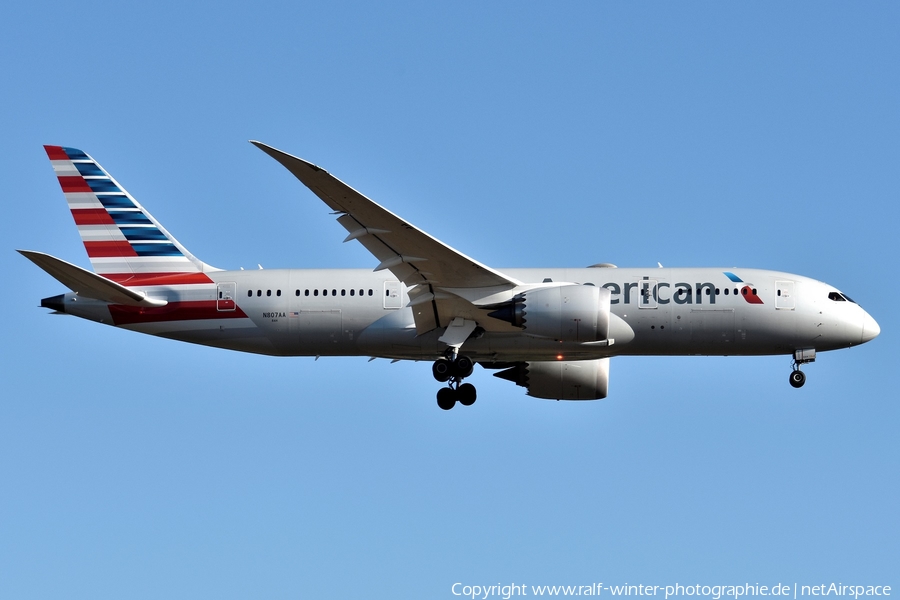 American Airlines Boeing 787-8 Dreamliner (N807AA) | Photo 425381