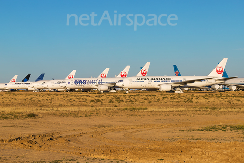 Japan Airlines - JAL Boeing 777-289 (N807KW) at  Mojave Air and Space Port, United States