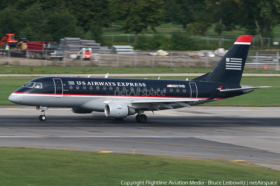 US Airways Express (Republic Airlines) Embraer ERJ-170SU (ERJ-170-100SU) (N807MD) | Photo 91646