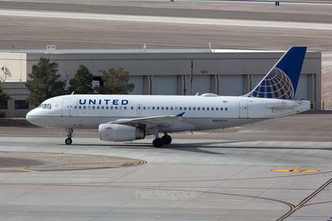 United Airlines Airbus A319-131 (N808UA) at  Las Vegas - Harry Reid International, United States