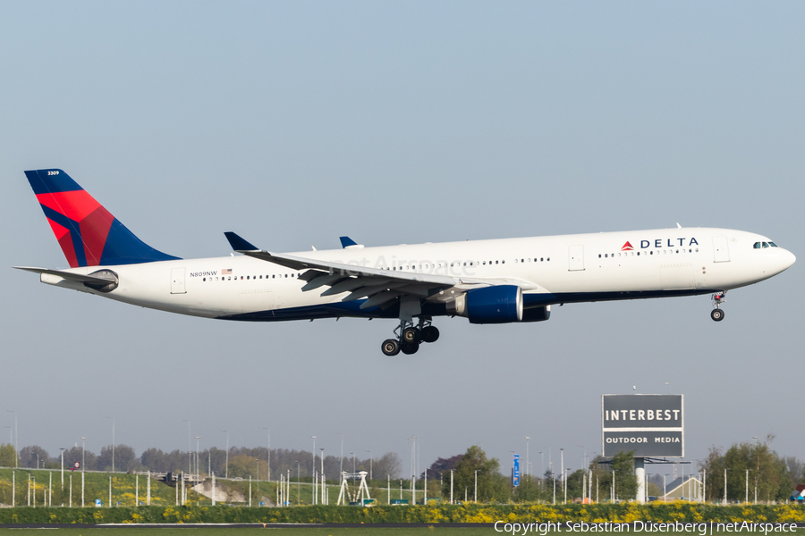 Delta Air Lines Airbus A330-323X (N809NW) | Photo 316507