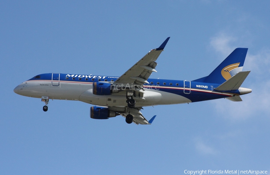 Midwest Connect (Shuttle America) Embraer ERJ-170SU (ERJ-170-100SU) (N810MD) | Photo 301987