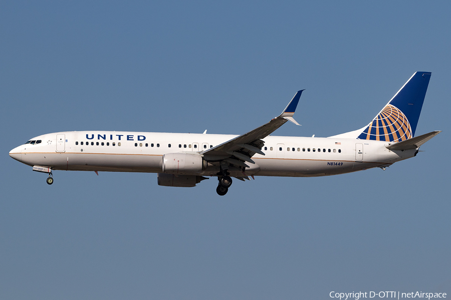 United Airlines Boeing 737-924(ER) (N81449) | Photo 144144