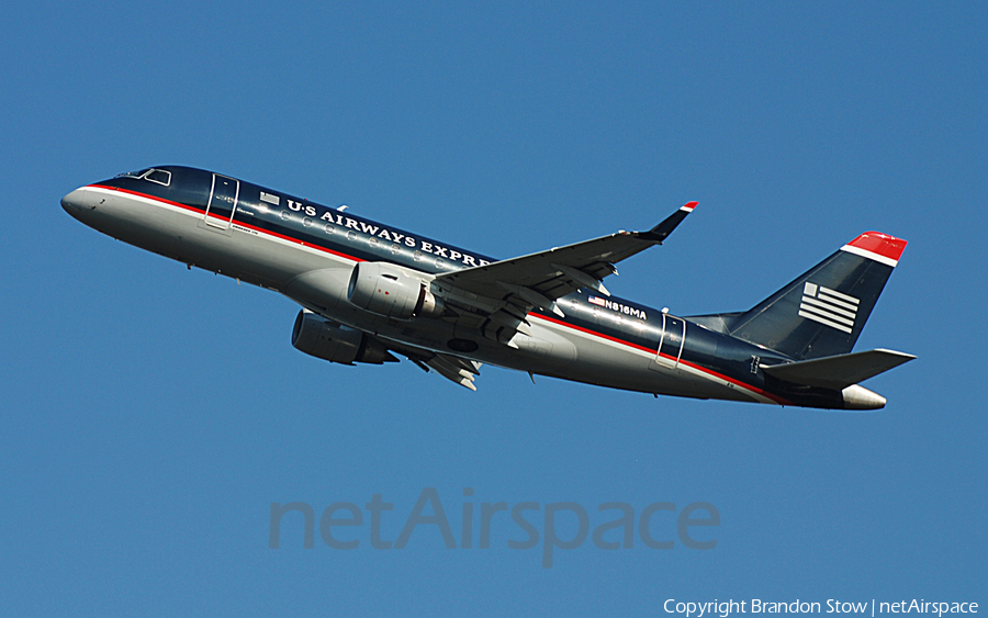US Airways Express (Republic Airlines) Embraer ERJ-170SU (ERJ-170-100SU) (N816MA) | Photo 308405