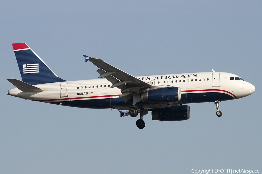 US Airways Airbus A319-132 (N818AW) | Photo 176621