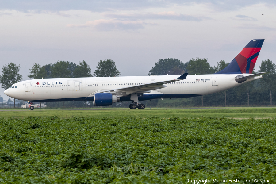 Delta Air Lines Airbus A330-323X (N818NW) | Photo 472327