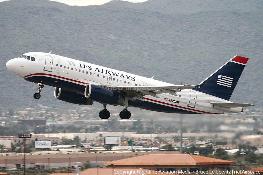 US Airways Airbus A319-132 (N820AW) | Photo 92977