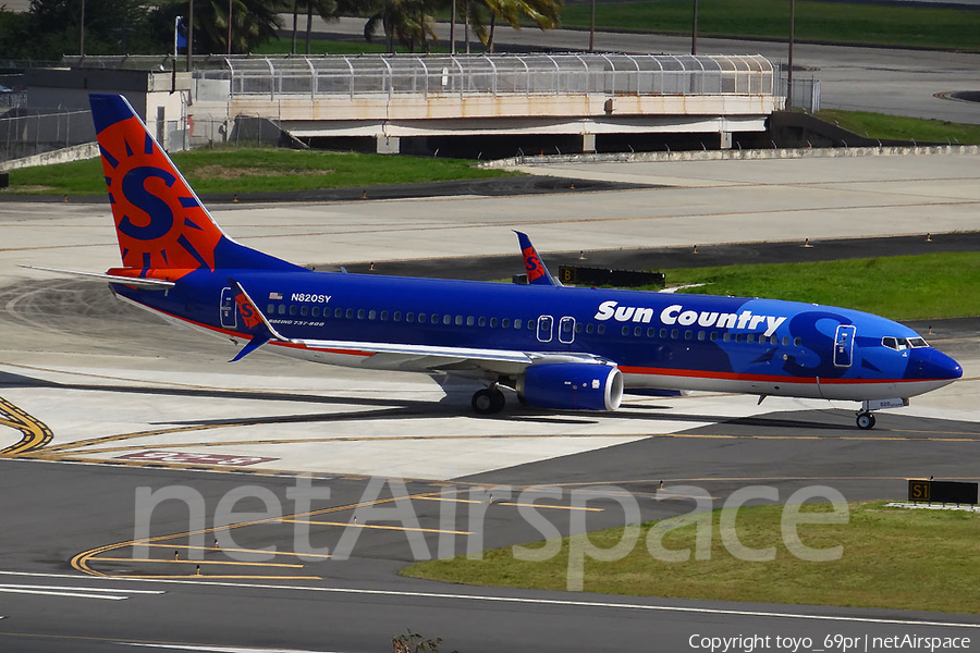 Sun Country Airlines Boeing 737-8FH (N820SY) | Photo 69457