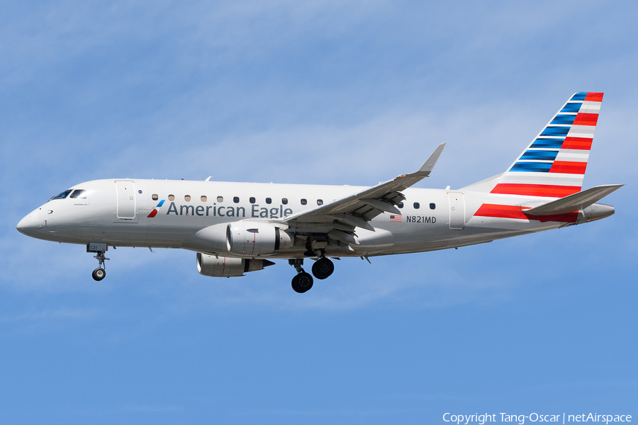 American Eagle (Republic Airlines) Embraer ERJ-170LR (ERJ-170-100LR) (N821MD) | Photo 541940