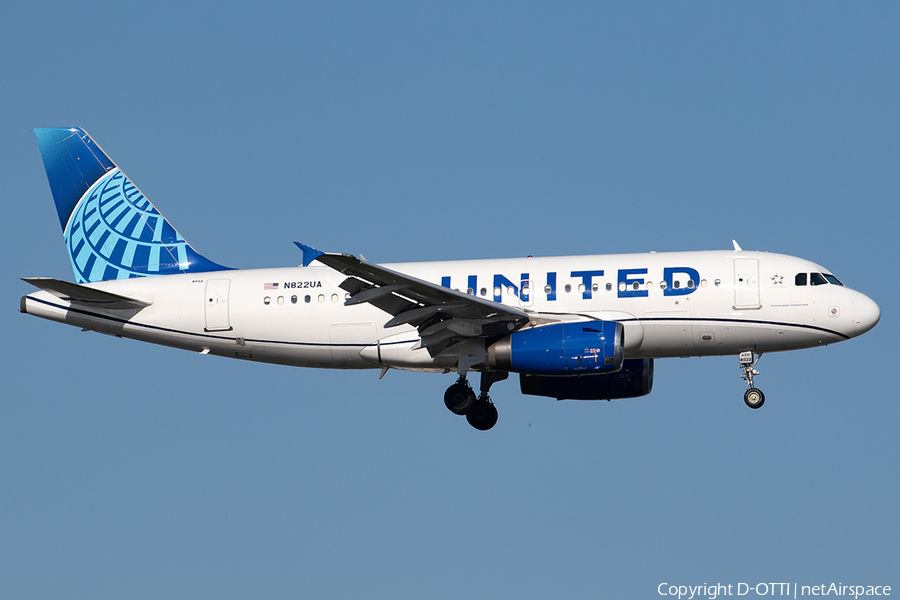 United Airlines Airbus A319-132 (N822UA) | Photo 601545