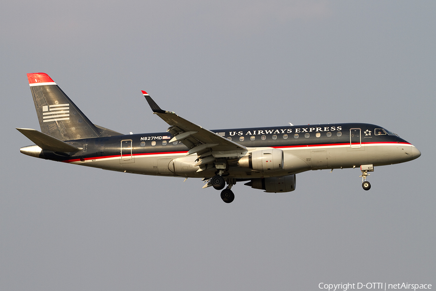US Airways Express (Republic Airlines) Embraer ERJ-170SU (ERJ-170-100SU) (N827MD) | Photo 385729