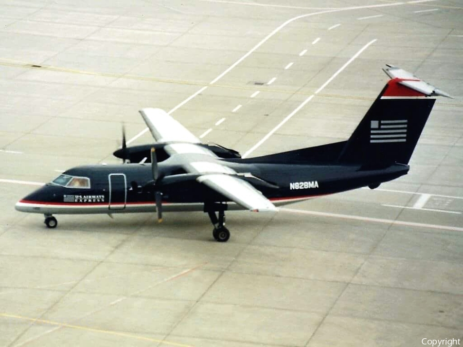 US Airways Express (Piedmont Airlines) de Havilland Canada DHC-8-102 (N828MA) | Photo 72143