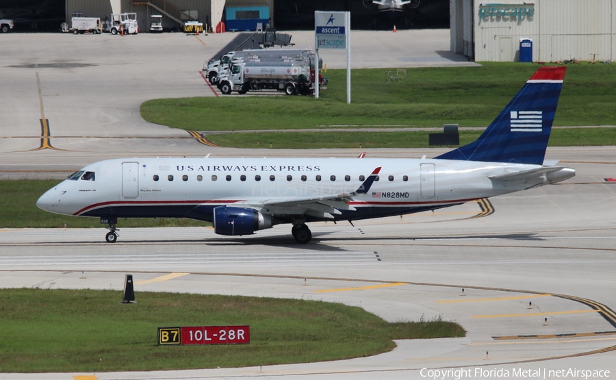 US Airways Express (Republic Airlines) Embraer ERJ-170SU (ERJ-170-100SU) (N828MD) | Photo 316580