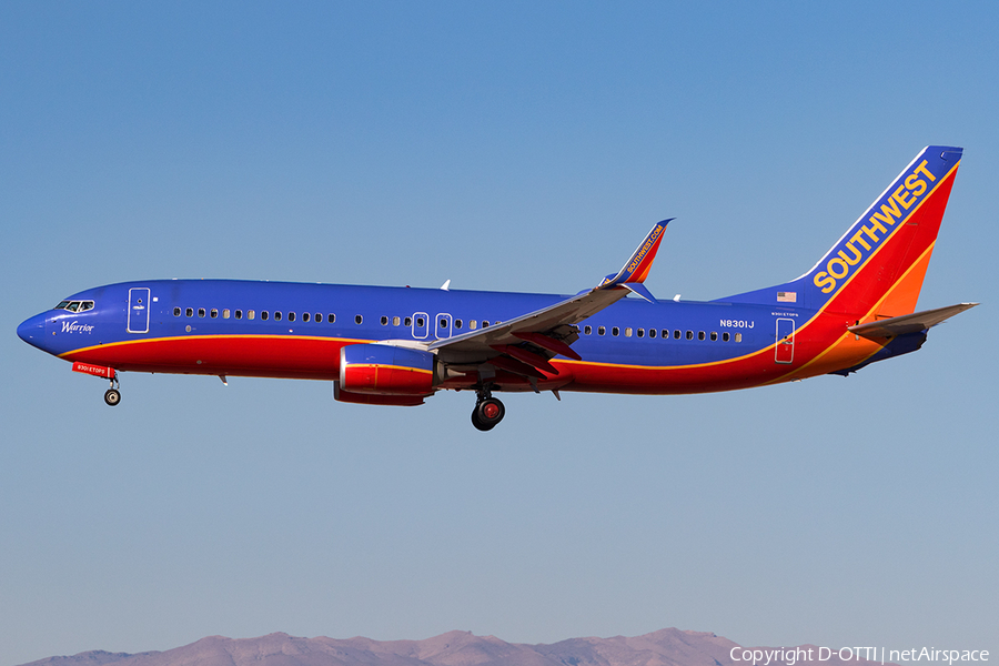 Southwest Airlines Boeing 737-8H4 (N8301J) | Photo 139144