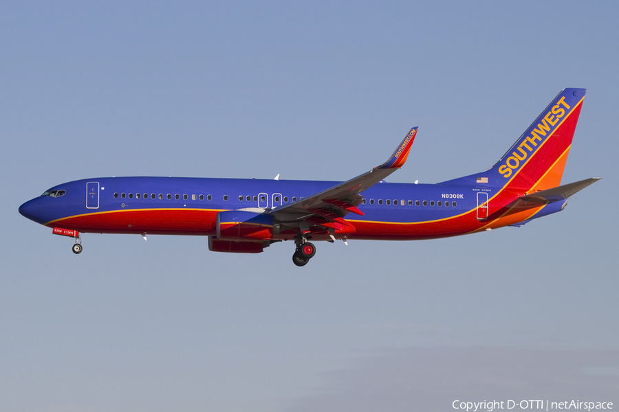 Southwest Airlines Boeing 737-8H4 (N8308K) | Photo 423609