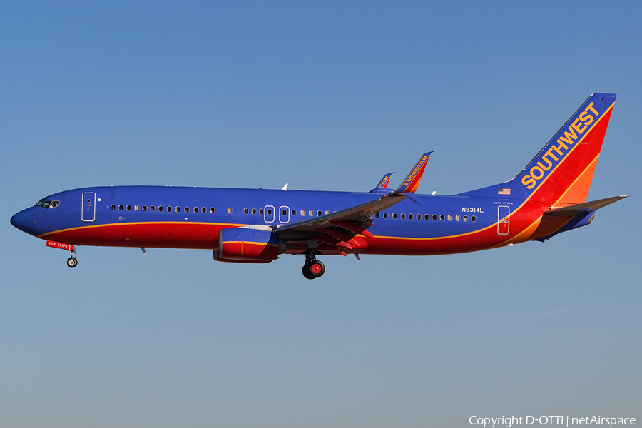 Southwest Airlines Boeing 737-8H4 (N8314L) | Photo 140246