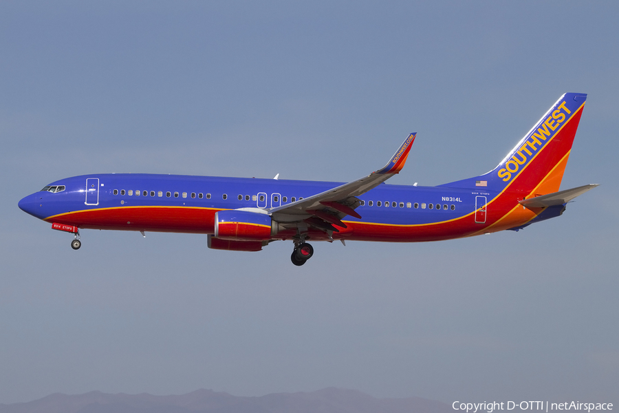 Southwest Airlines Boeing 737-8H4 (N8314L) | Photo 425702