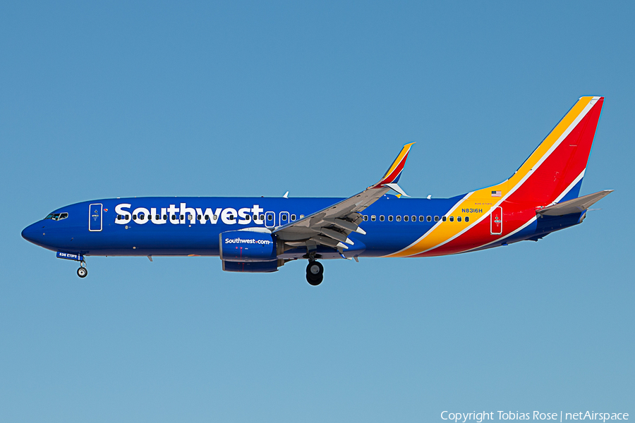 Southwest Airlines Boeing 737-8H4 (N8316H) | Photo 275050