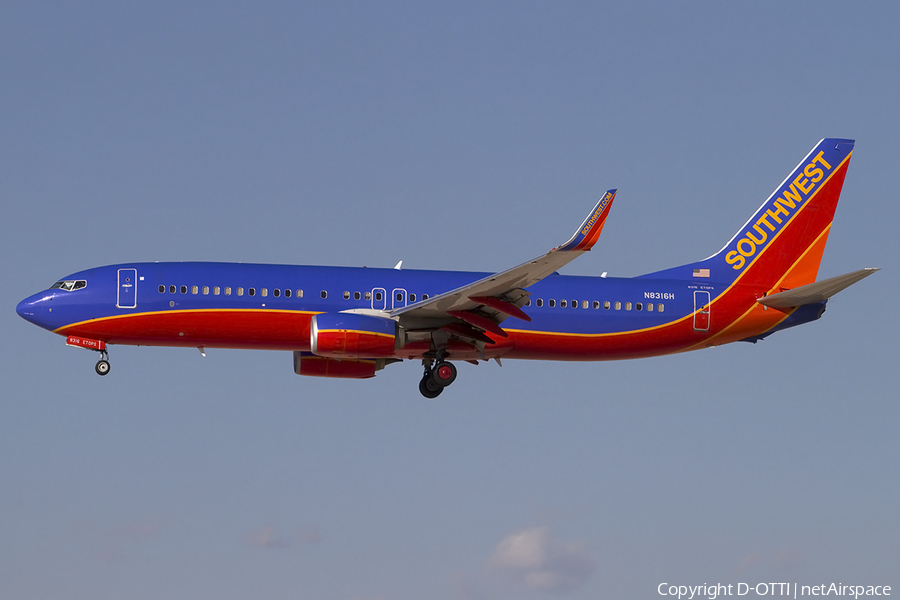 Southwest Airlines Boeing 737-8H4 (N8316H) | Photo 464753