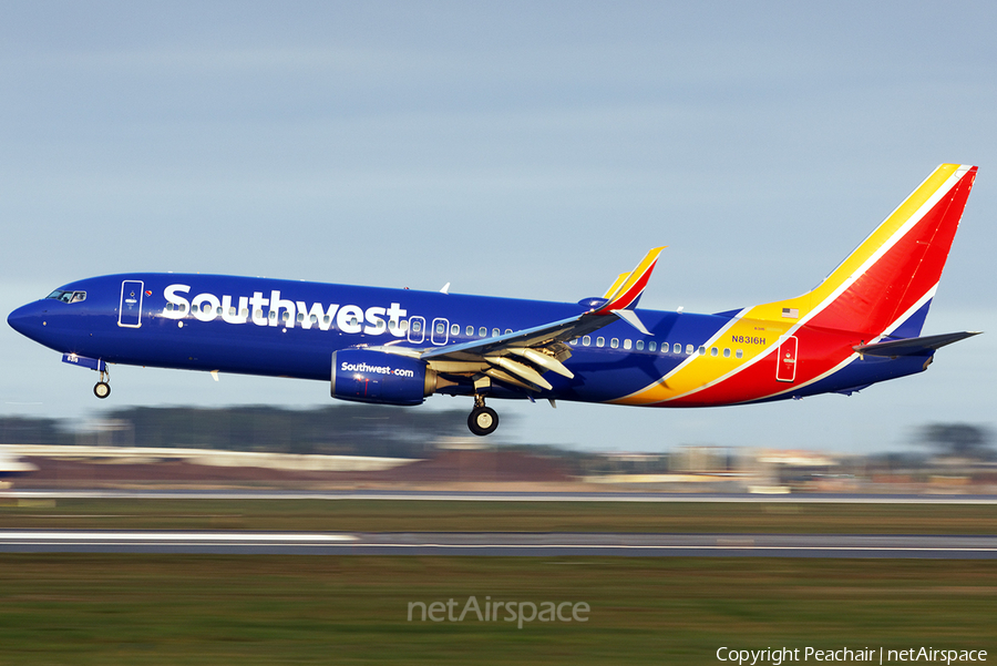 Southwest Airlines Boeing 737-8H4 (N8316H) | Photo 316988