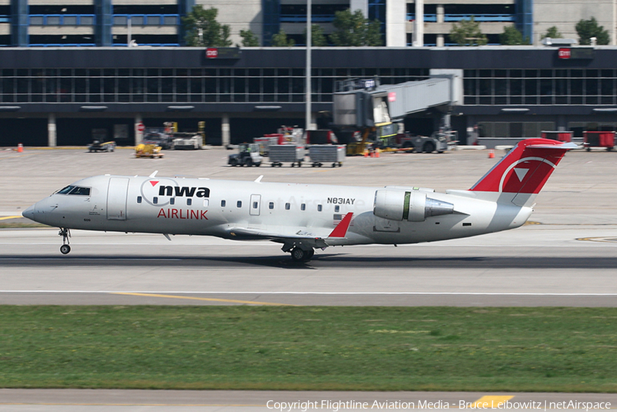 Northwest Airlink (Mesaba Airlines) Bombardier CRJ-200LR (N831AY) | Photo 171293