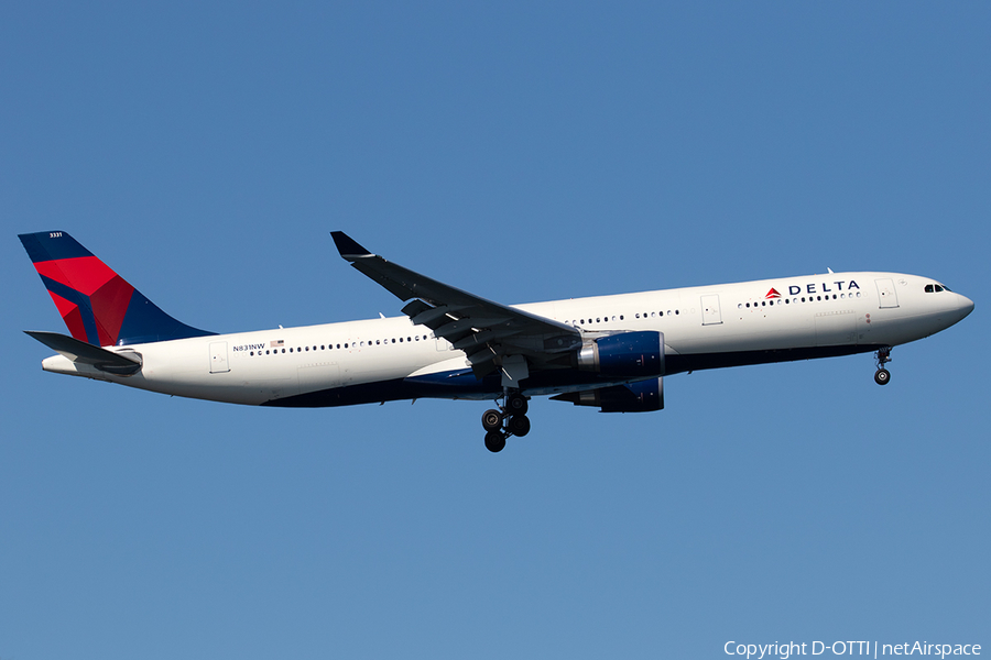 Delta Air Lines Airbus A330-302X (N831NW) | Photo 357553