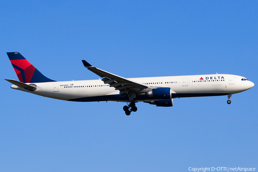 Delta Air Lines Airbus A330-302X (N831NW) | Photo 600842