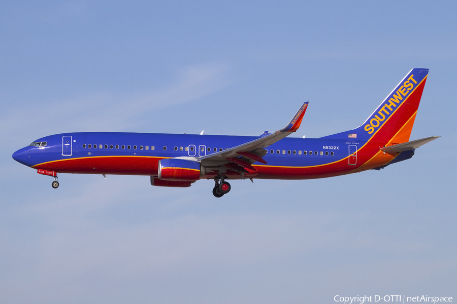Southwest Airlines Boeing 737-8H4 (N8322X) | Photo 425717
