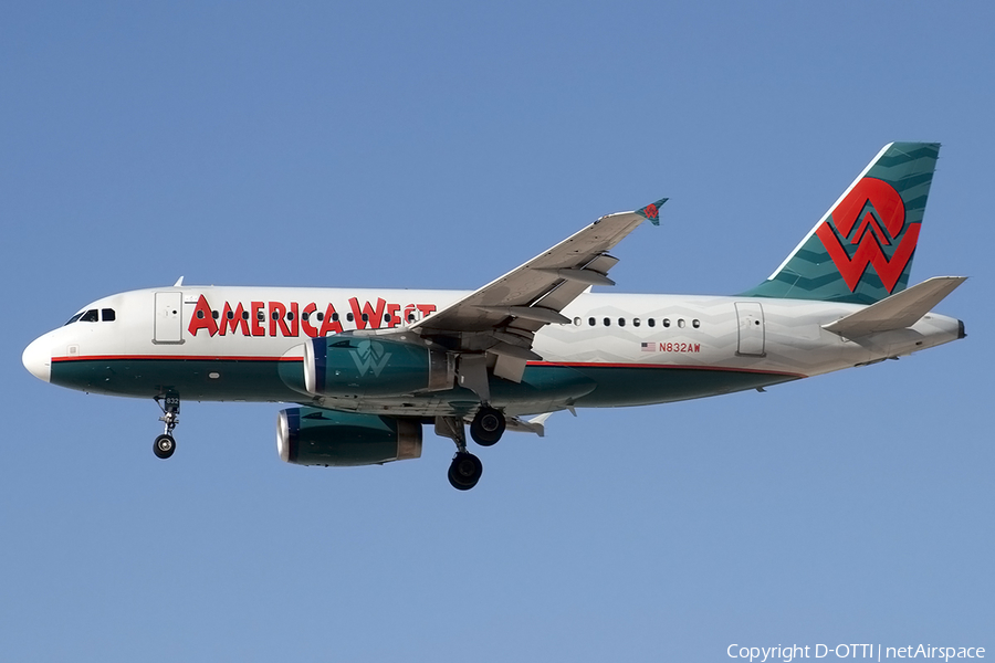 America West Airlines Airbus A319-132 (N832AW) | Photo 178819