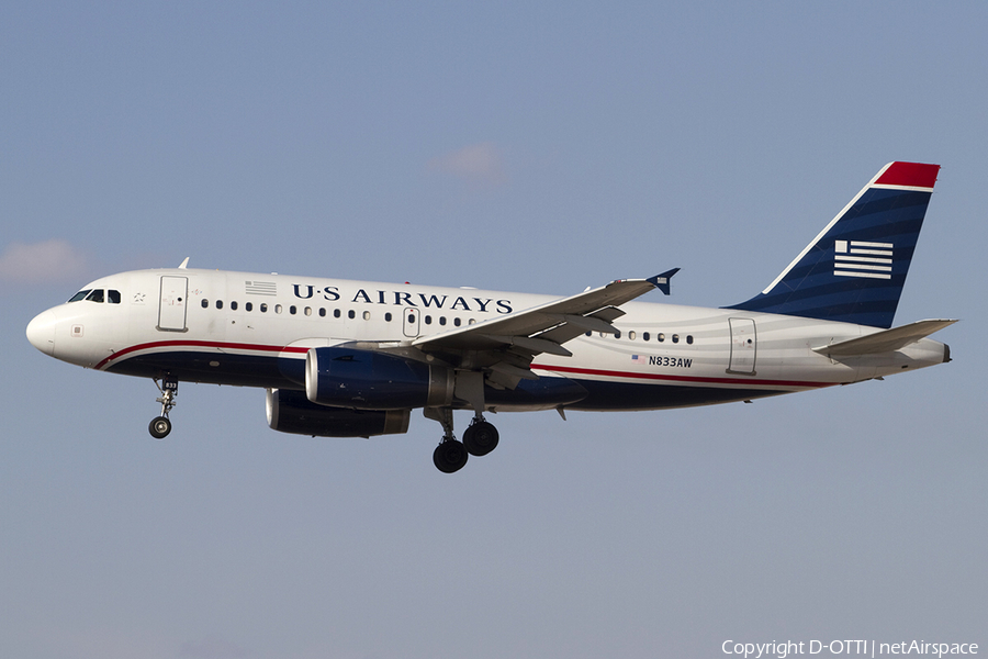 US Airways Airbus A319-132 (N833AW) | Photo 341141