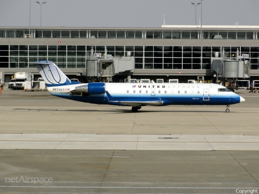 United Express (ExpressJet Airlines) Bombardier CRJ-200ER (N834AS) | Photo 76815