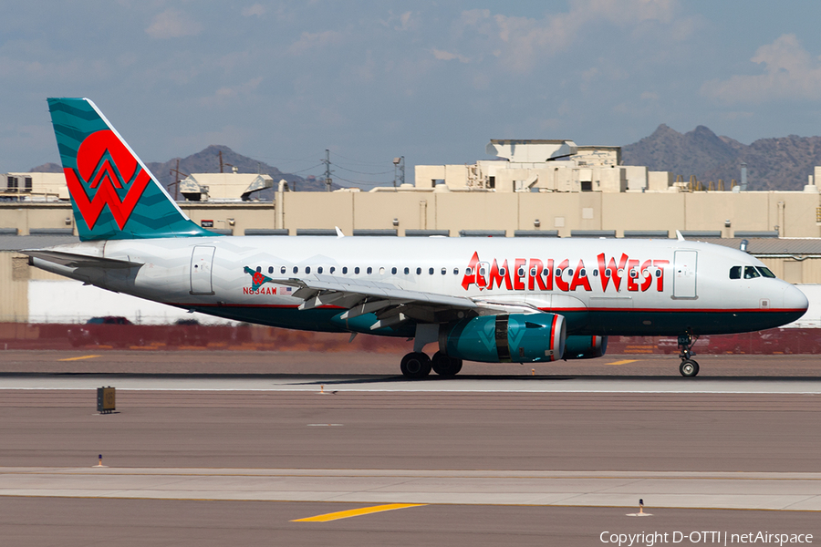 America West Airlines Airbus A319-132 (N834AW) | Photo 189319