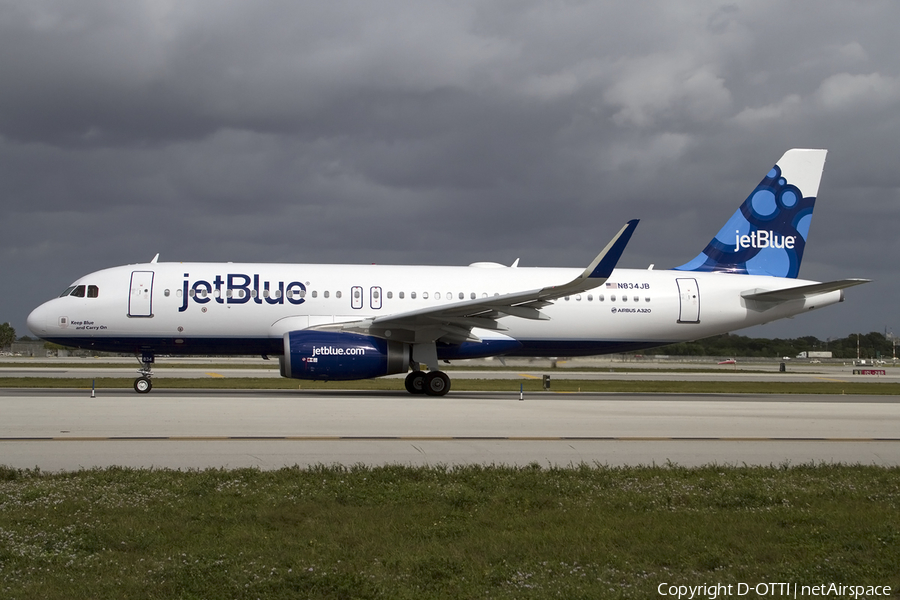 JetBlue Airways Airbus A320-232 (N834JB) | Photo 422557