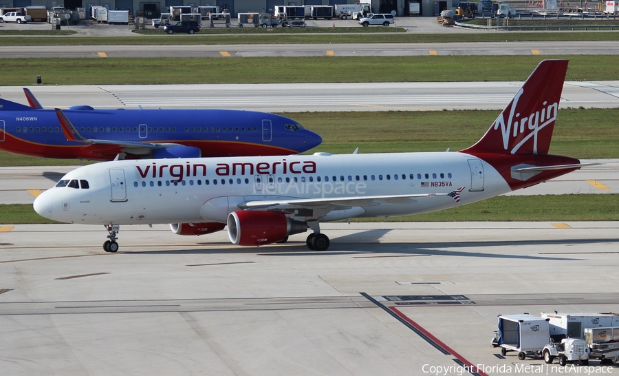 Virgin America Airbus A320-214 (N835VA) | Photo 318215