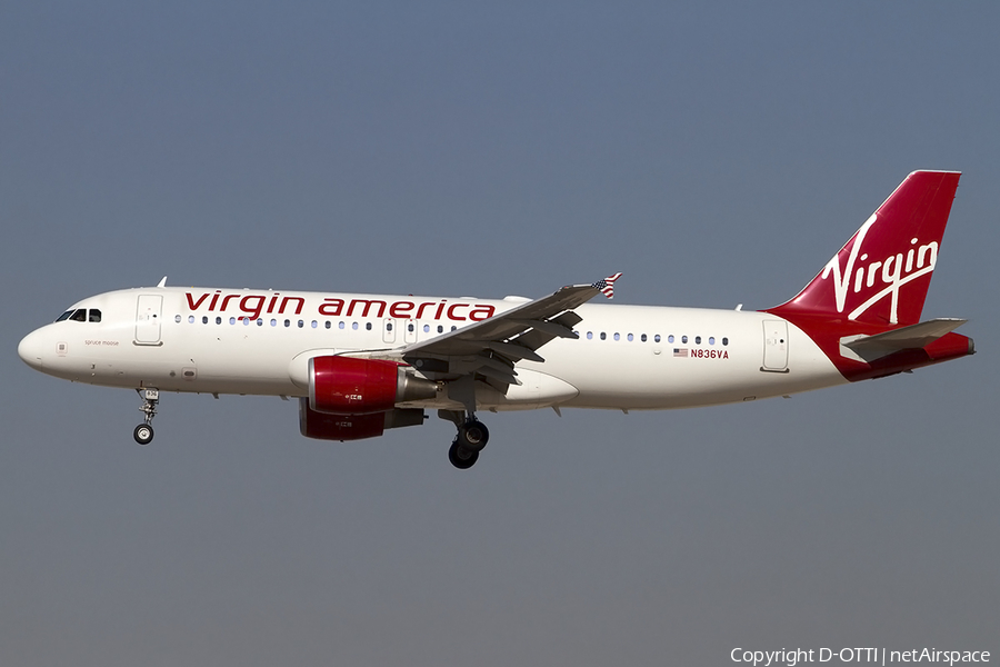 Virgin America Airbus A320-214 (N836VA) | Photo 463090