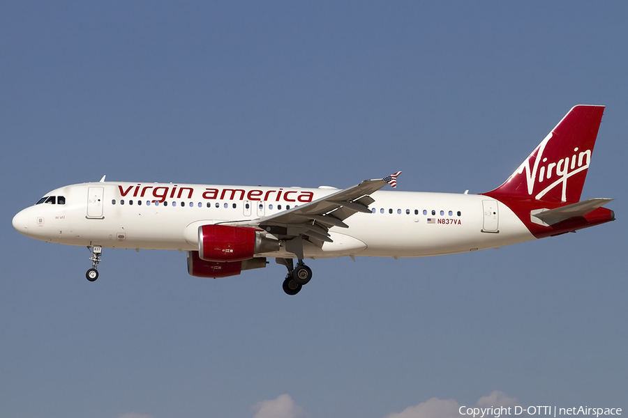 Virgin America Airbus A320-214 (N837VA) | Photo 464537