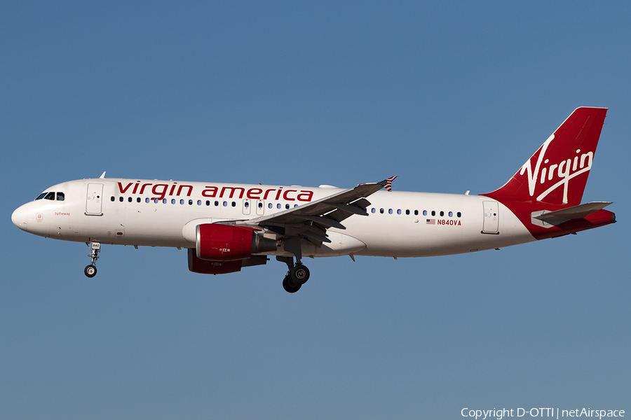 Virgin America Airbus A320-214 (N840VA) | Photo 137013