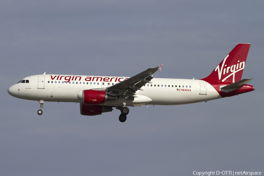 Virgin America Airbus A320-214 (N840VA) | Photo 426216