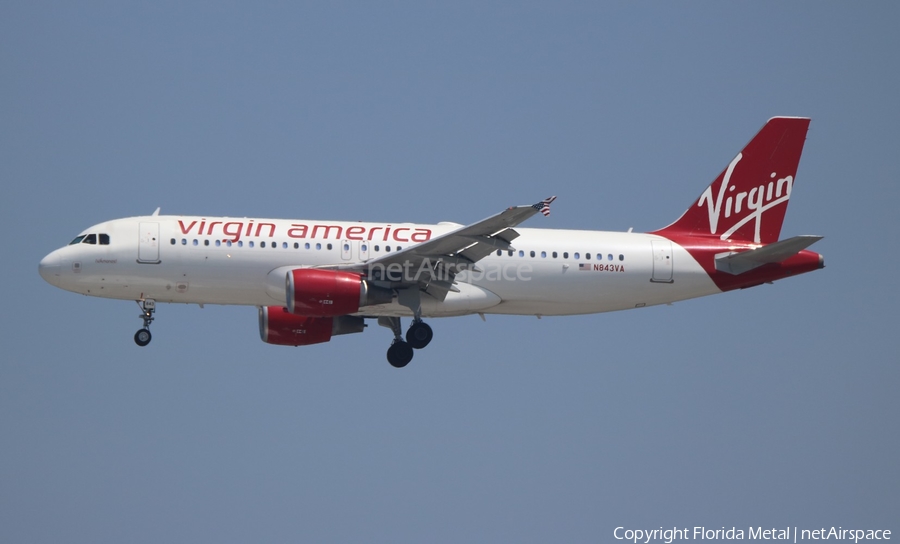 Virgin America Airbus A320-214 (N843VA) | Photo 303705