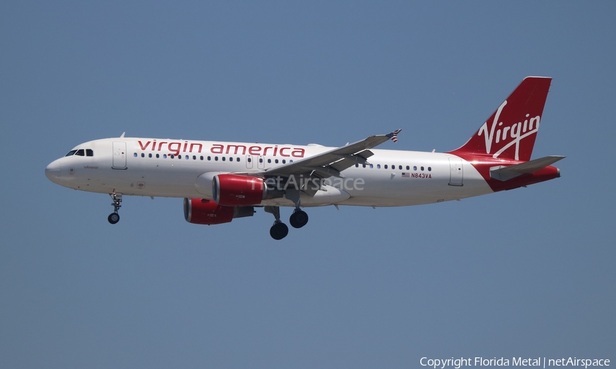 Virgin America Airbus A320-214 (N843VA) | Photo 318365